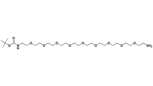 Cas 890091-43-7 Amino PEG T - Boc - N - Amido - PEG 10 - Amine For Surface Particle Modifications